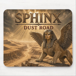 Tapis De Souris Réalisme Sombre Route Poussière Sphinx