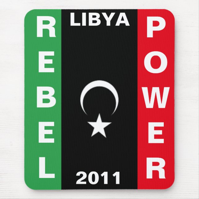 TAPIS DE SOURIS REBEL POWER LIBYA 2011 (Devant)