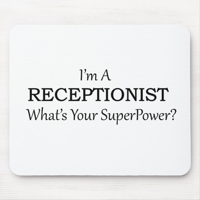 TAPIS DE SOURIS RÉCEPTIONNISTE (Devant)