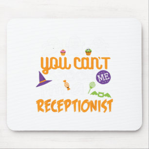 Tapis De Souris Réceptionniste Halloween Costume Party Can't Spook