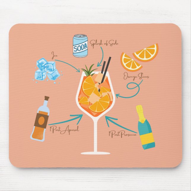 Tapis De Souris Recette Aperol (Devant)