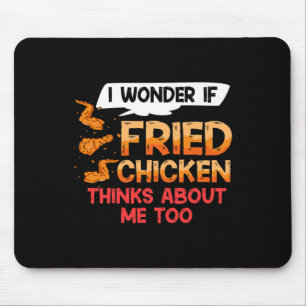 Tapis De Souris Recette d'ailes de poulet frit Strips Fingers 