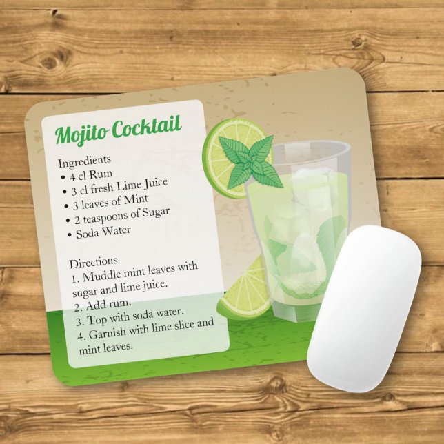 Tapis De Souris Recette de Mojito (Créateur téléchargé)