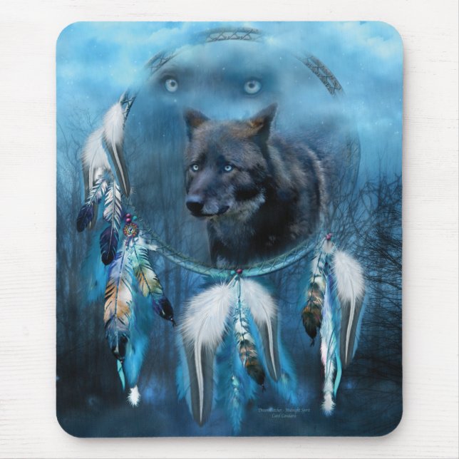 Tapis De Souris Receveur rêveur - esprit de minuit Mousepad (Devant)