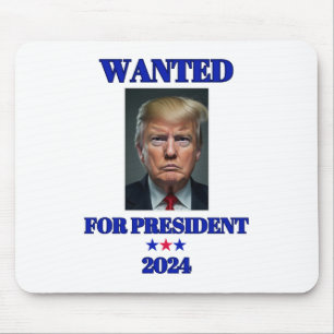 Tapis De Souris Recherché pour le président Donald Trump 2024