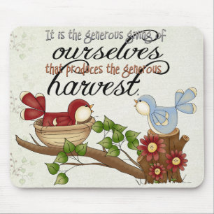 Tapis De Souris Récolte des amis Mousepad