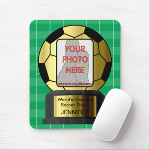 Tapis De Souris Récompense d'or personnalisable de ballon de