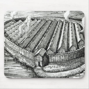 Tapis De Souris Reconstruction d'un village d'âge de fer chez