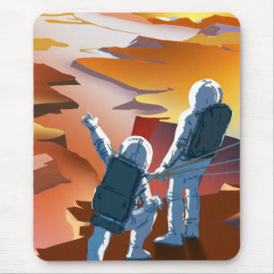 Tapis De Souris Recrutement Recherché de Mars de "arpenteurs