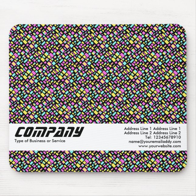 Tapis De Souris Rectangles de couleurs, affaires (Devant)