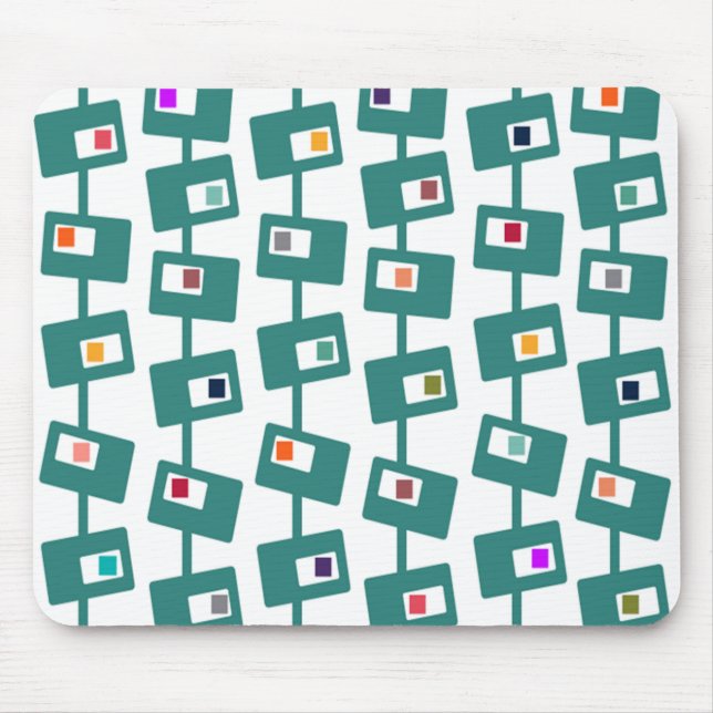 Tapis De Souris Rectangles et Carrés modernes du milieu du siècle (Devant)
