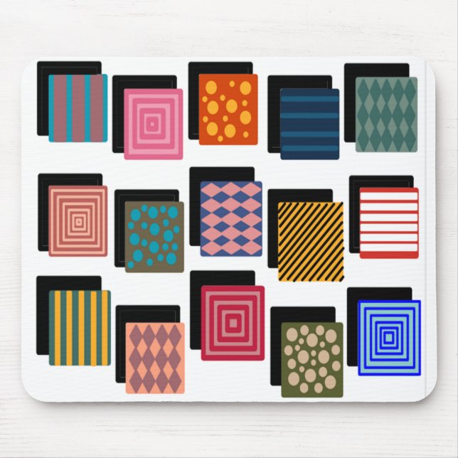 Tapis De Souris Rectangles et ombres (Devant)