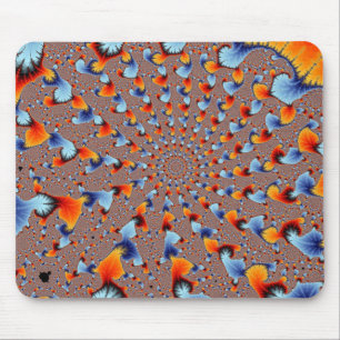 Tapis de souris Red Blue Flames