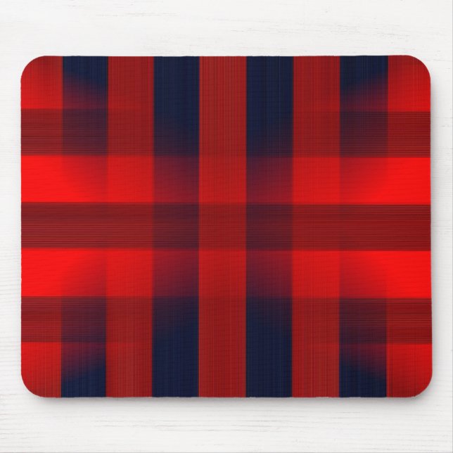 Tapis De Souris Red Bokeh Buffalo Plaid (Devant)