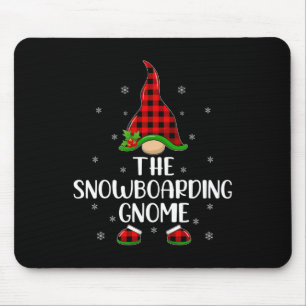 Tapis De Souris Red Buffalo Plaid Correspondant À La Gnome De Snow