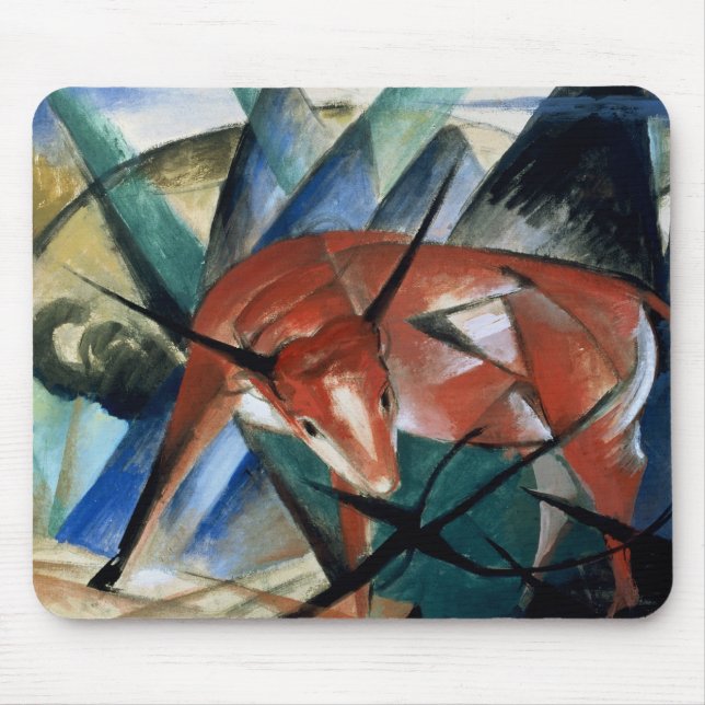 Tapis De Souris Red Bull (gouache sur le papier) (Devant)