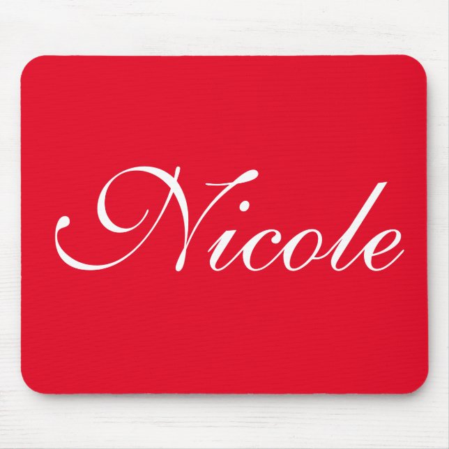 Tapis De Souris Red Customized Name (Devant)