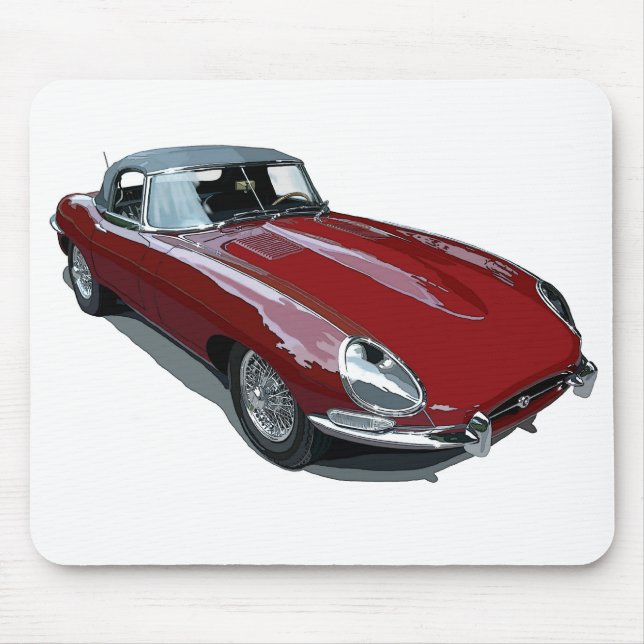 Tapis De Souris Red E Type Roadster (Devant)
