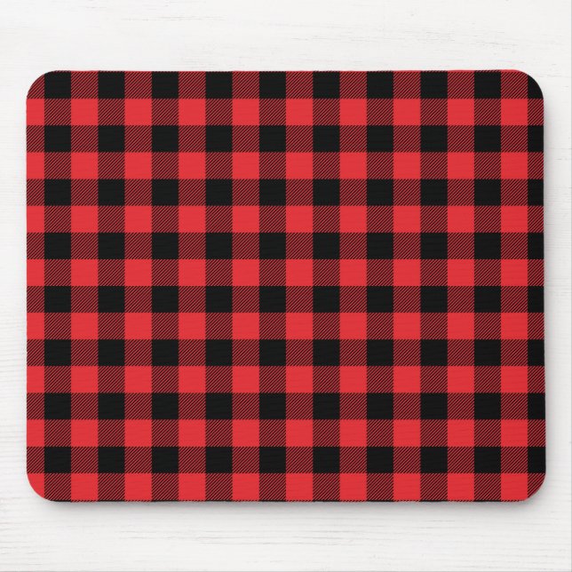 Tapis De Souris Red Flannel Buffalo Check Motif (Devant)