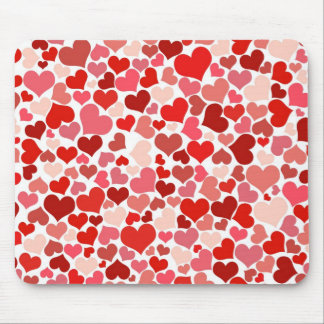 Tapis De Souris Red Hearts Mousepad
