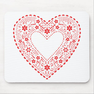 Tapis De Souris Red Lace Heart