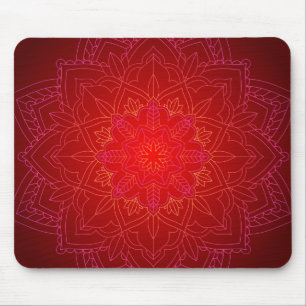 Tapis De Souris Red Mandala
