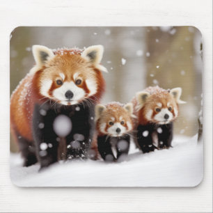 Tapis De Souris Red Panda Animal Famille errer Nature