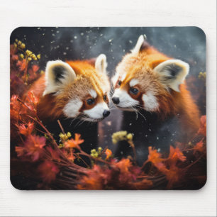 Tapis De Souris Red Panda Animal Wilderness Art coloré