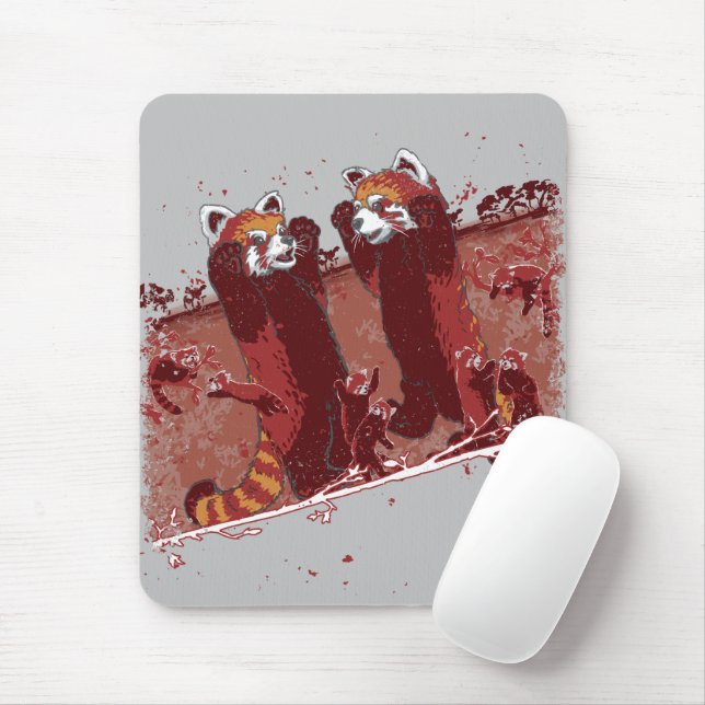Tapis De Souris Red Panda Fury (Avec souris)