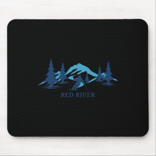 Tapis De Souris Red River Nouveau-Mexique Station de ski Skieur
