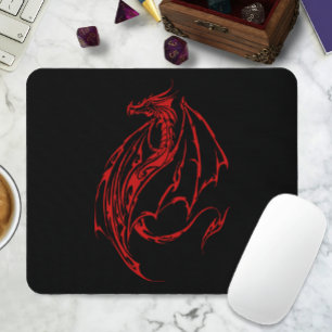 Tapis De Souris Red Tribal Dragon
