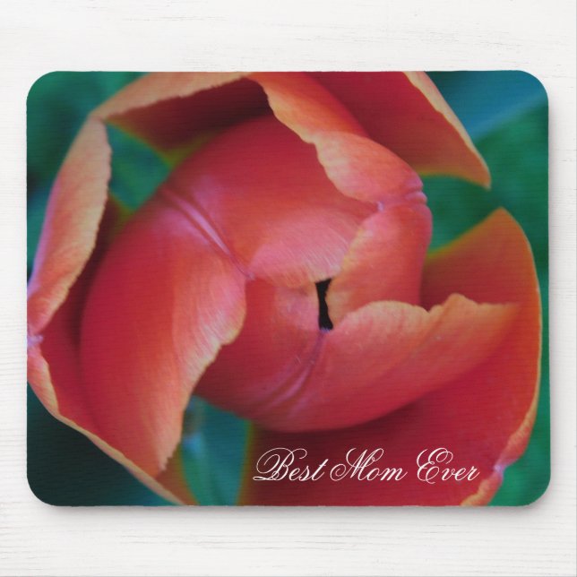 Tapis De Souris Red Tulip Macro Photo Mouse Pad (Devant)