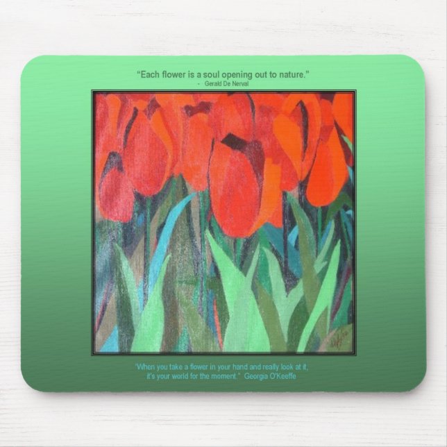 Tapis De Souris Red Tulips par dlgblack sofinee.com (Devant)