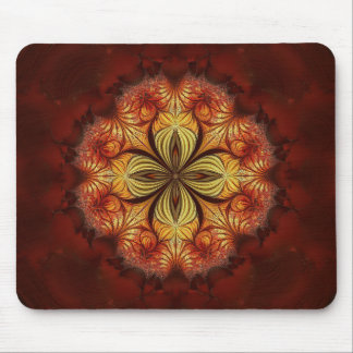 Tapis De Souris Red Yellow Orange Tan Fractal 