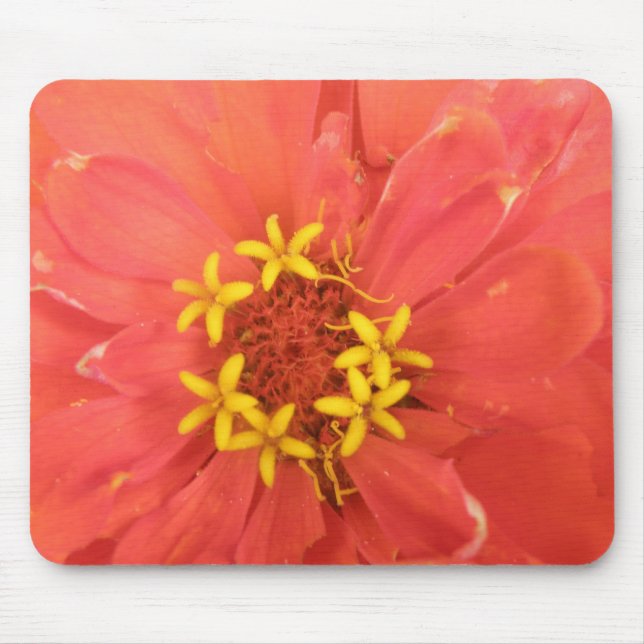 Tapis De Souris Red Zinnia Macro Mousepad (Devant)