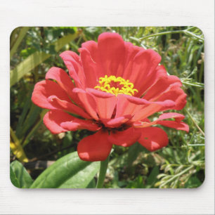 Tapis De Souris Red Zinnia Mousepad