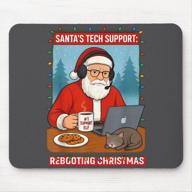 Tapis De Souris Redémarrage s Support Santa Tech Vibes (Devant)
