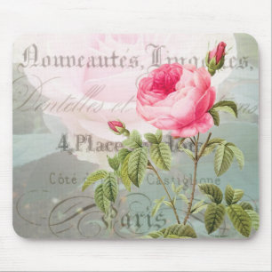 Tapis De Souris Redoute Rose français Mousepad
