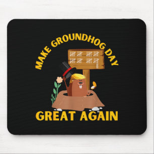Tapis De Souris Refaire la Journée de la Marmotte Grande Encore Dr