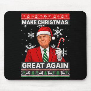 Tapis De Souris Refaire Noël Grande Encore Avec Trump Et Flocon