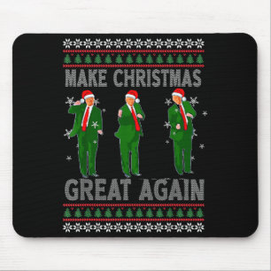 Tapis De Souris Refaire Noël Grande Encore Santa Trump Danse Moche