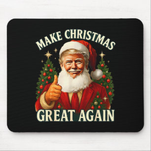 Tapis De Souris Refaire Noël Grande Encore Xmas Drôle Santa Trump