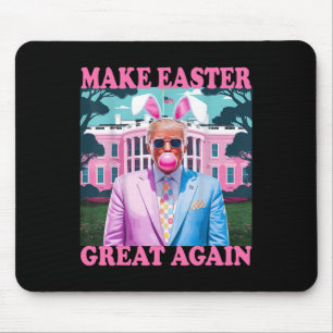 Tapis De Souris Refaire Pâques Grande Encore Drôle de Lapin Trump