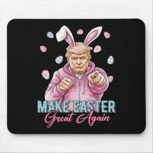 Tapis De Souris Refaire Pâques Grande Encore Drôle de Lapin Trump
