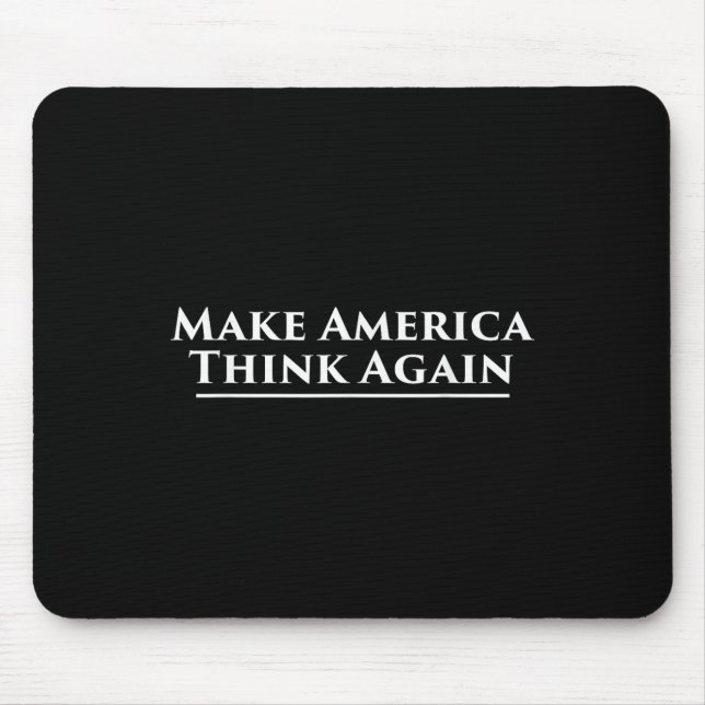Tapis De Souris Réfléchir à la protestation contre Trump (Devant)
