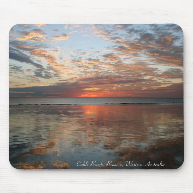 Tapis De Souris Reflection Sunset, Cable Beach, Broome, Australia (Devant)