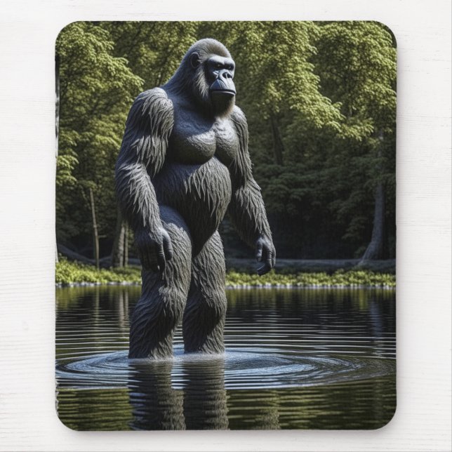Tapis De Souris Reflet de Bigfoot dans l'eau (Devant)