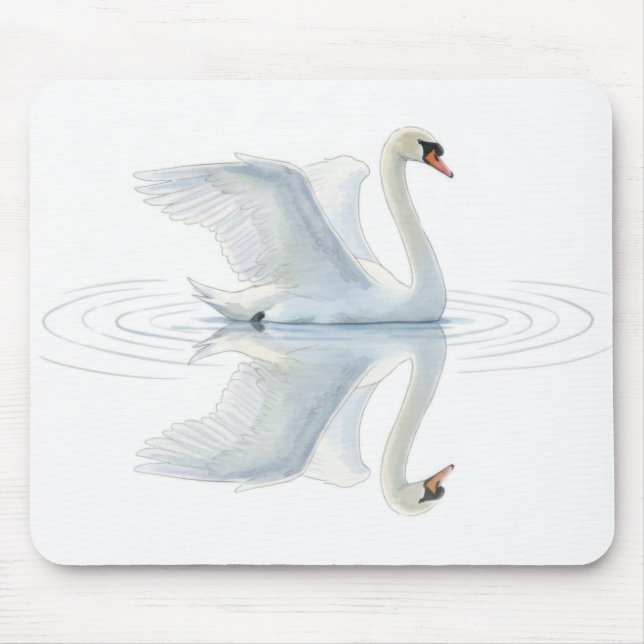 Tapis De Souris Reflet du cygne (Devant)