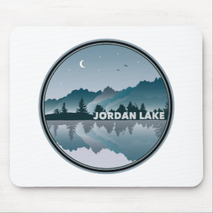Tapis De Souris Reflet du lac Jordan en Caroline du Nord