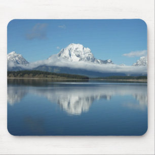 Tapis De Souris Reflet du mont Moran dans le Grand Teton